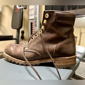 Men’s size 8 CAT boots - brown